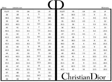 dior shoe size chart men|is dior italian sizing.